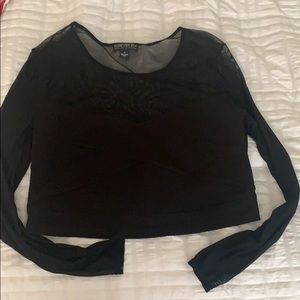 Sheer crop top